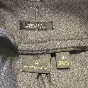 Worthington Charcoal Curvy Fit Pants